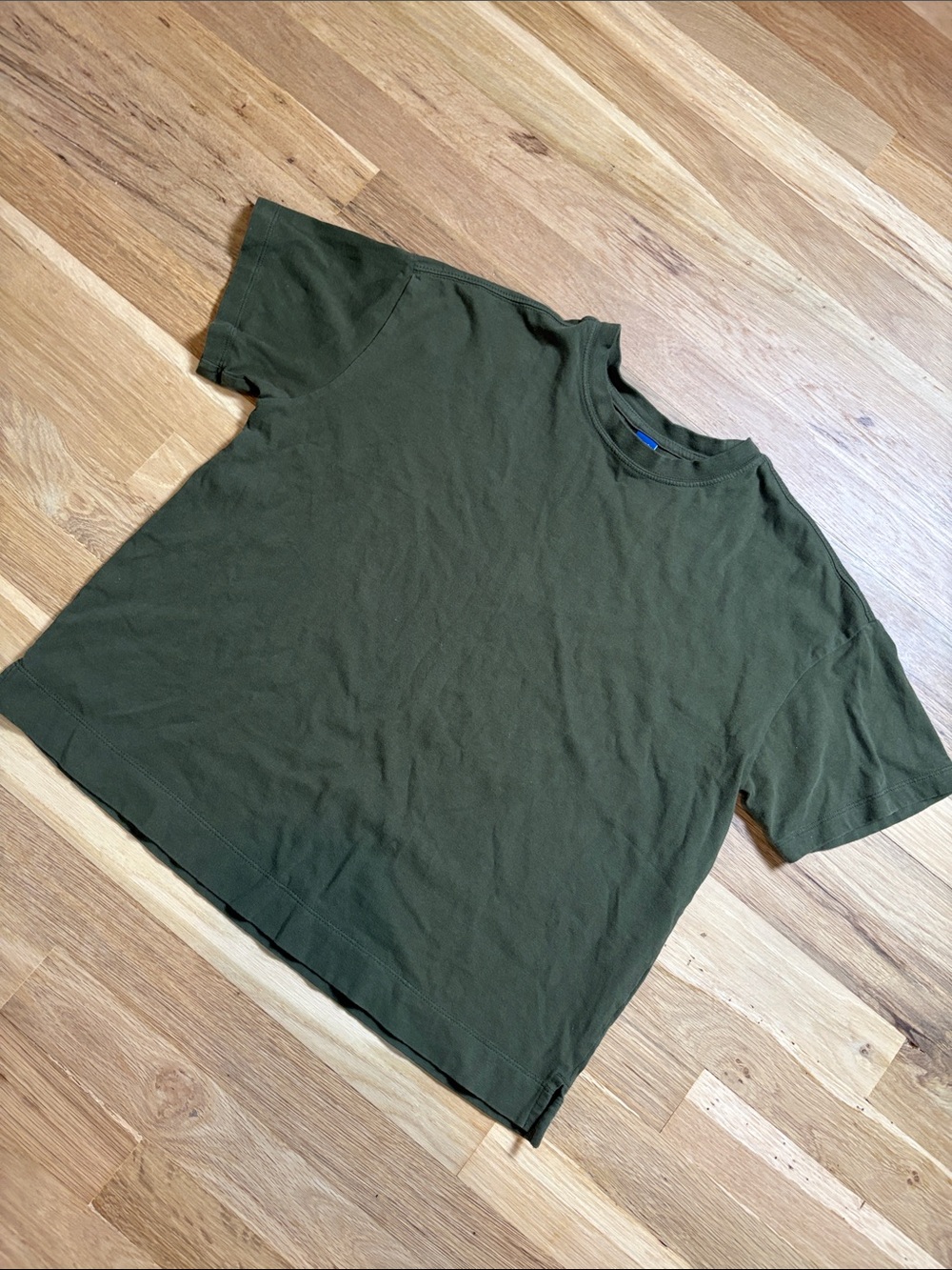 Old Navy Dark Olive Green Short Sleeve Vintage Crewneck Tee